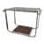 Ralph Lauren Chrome & Lucite Modern Wood Bar Tea Table For Sale