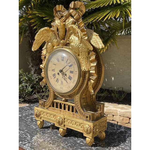 Period: 18th century Style: Louis 16th, Directory Condition: Good condition Material: Gilted wood Width: 44 cmHeight: 75...