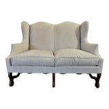 Image of Louis XIII Style Settee, Newly Reupholstered For Sale