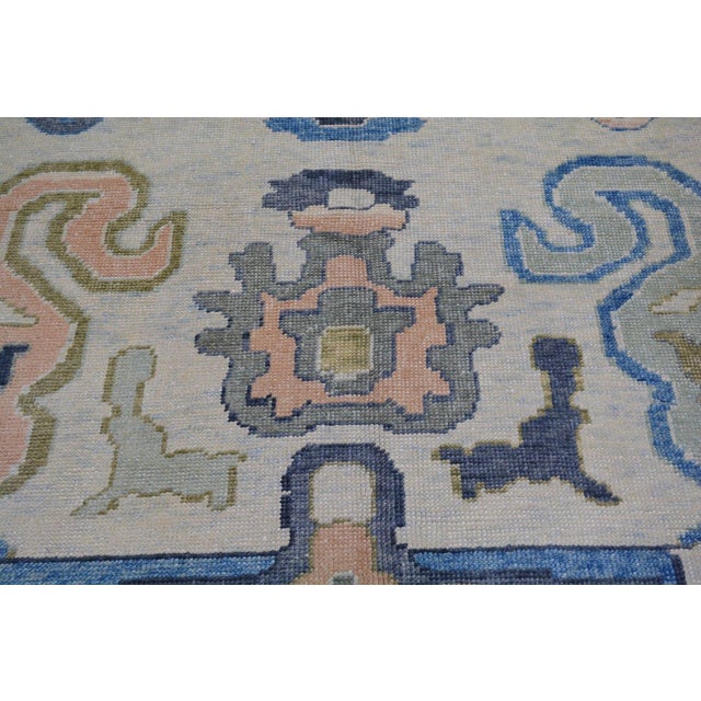 2010s Turkish Oushak Knotted Wool Rug, 13'x16'2'' For Sale - Image 5 of 7