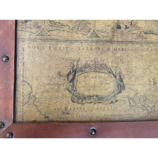 Ralph Lauren Style Leather Trunk Coffee Table For Sale In Savannah - Image 6 of 11