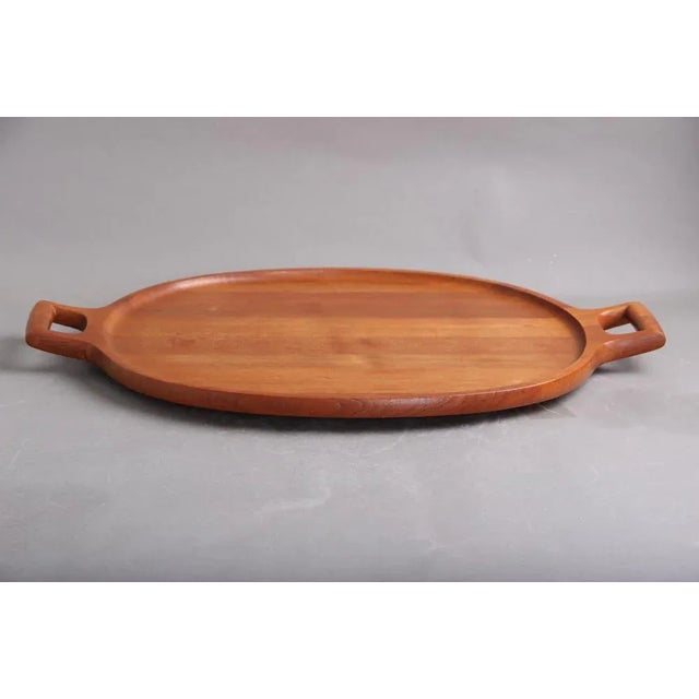 Large Teak Serving Tray by Jens H. Quistgaard for Dansk Design, 1960s For Sale - Image 10 of 10