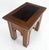 Heavy Solid Mahogany Custom Wood Milling Arts & Crafts 1970s Side End Table MINT For Sale - Image 6 of 16