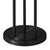 Black Willows Accent Floor Lamp, Matte Black, Opal Glass, Foot Dimmer For Sale - Image 8 of 8