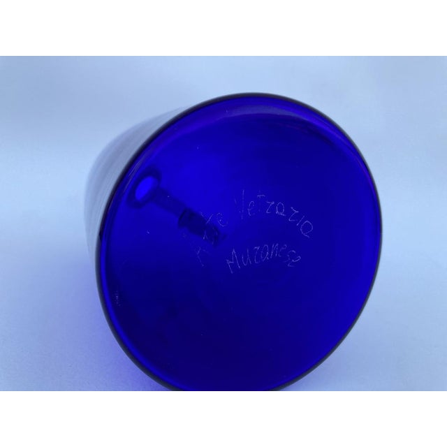 Vintage Italian Murano Glass Vase by Vittorio Zecchin For Sale - Image 16 of 18