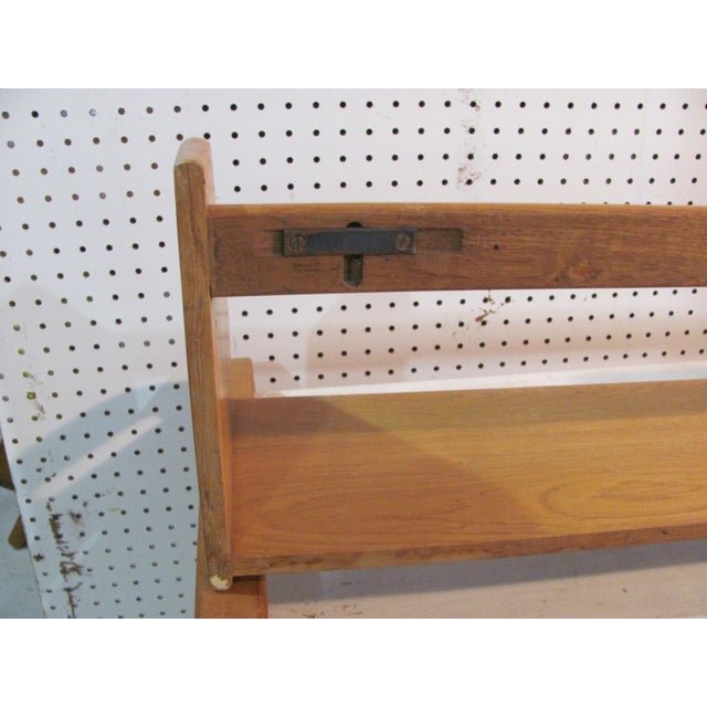 Hans J. Wegner Oak Hanging Bookshelf for Ry Mobler Attributed 1950s For Sale In Providence - Image 6 of 10