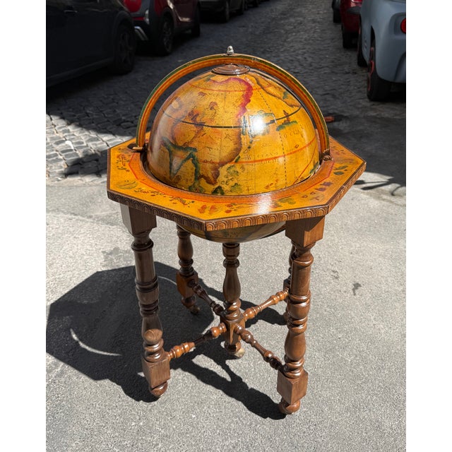 A beautiful decorative globe in a classic 1960s style, perfect for adding character to any space. The sphere, featuring...