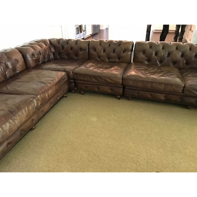 Restoration Hardware Kensington LShaped Sectional Couch With Throw