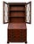 English Mahogany Secretary Desk with Glass-Fronted Cabinet, 1920s For Sale - Image 4 of 8