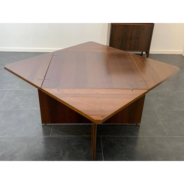 Extendable Table with Overwhelming Envelope Openings attributed to Vittorio Introini for Luigi Sormani, 1970s For Sale - Image 15 of 15