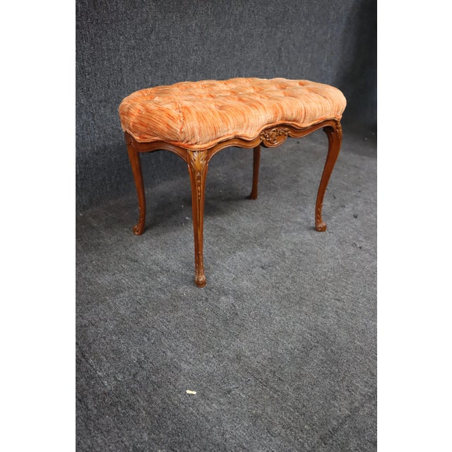 Early 20th Century Louis XV Style Vanity Bench For Sale - Image 5 of 7