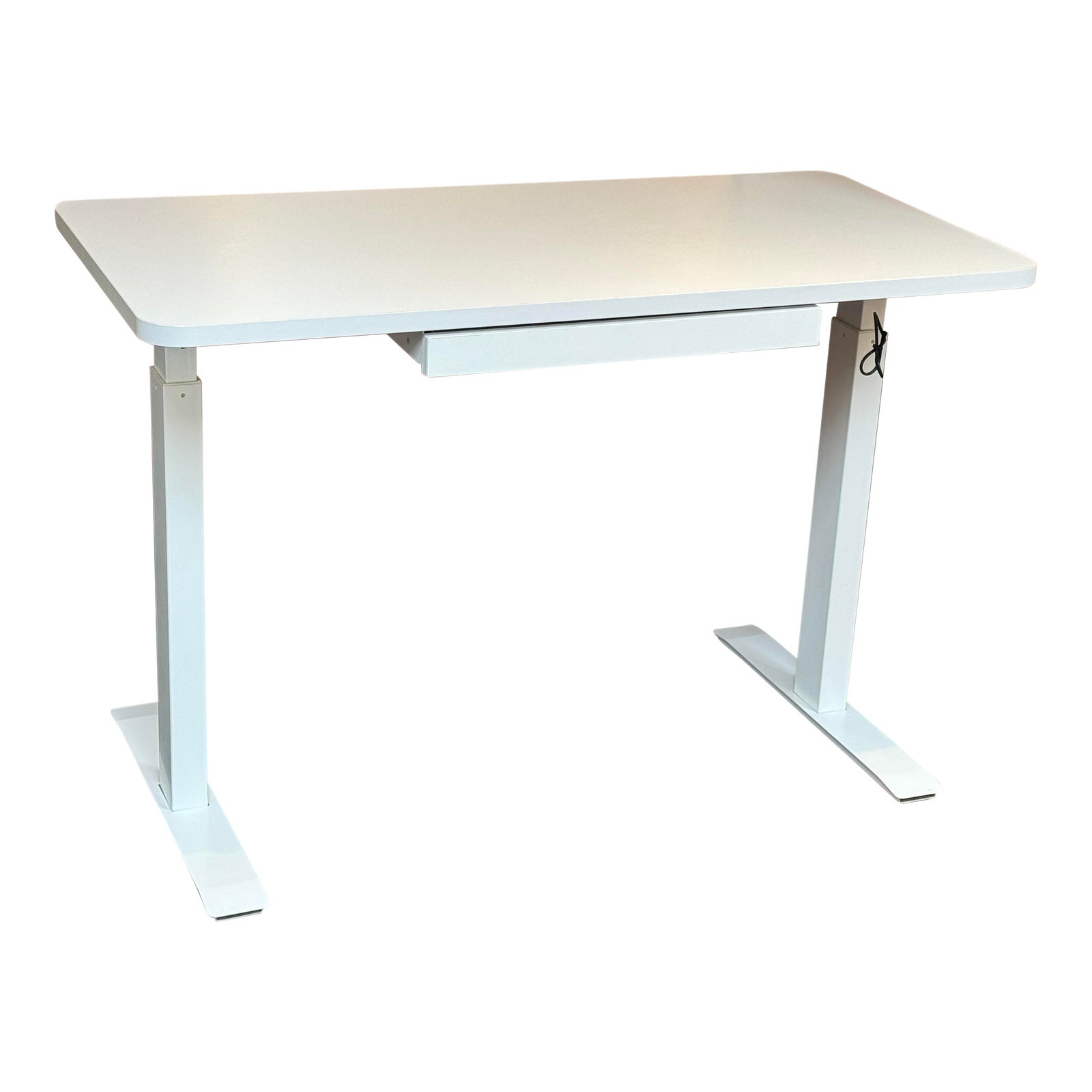 Motionwise Electric White Standing Desk Chairish