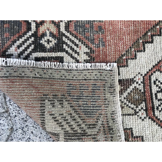 1960s 1960s Vintage Handmade Rug For Sale - Image 5 of 6