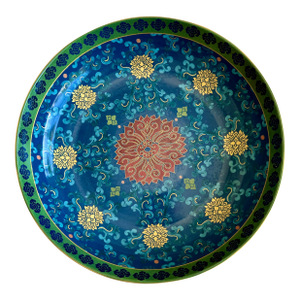 Williams Sonoma Lunar Collection Large Porcelain Serving Bowl – Asian Floral Design, 12.5"