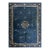 1890s Blue Field Floral Medallion Antique Chinese Peking Wool Rug 13' X 17' 10" For Sale
