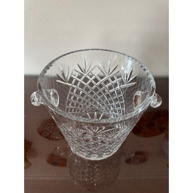 Traditional 1970s Crystal Champagne Bucket For Sale - Image 3 of 3
