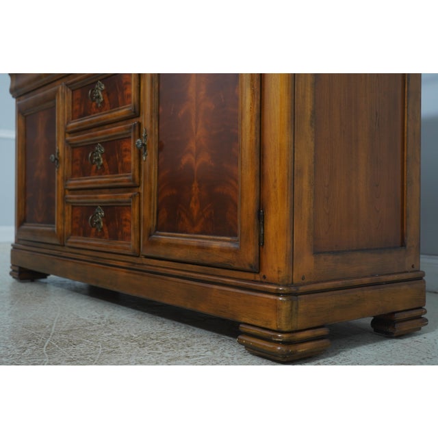 Drexel Heritage Country French Cherry & Burl Wood Buffet Server For Sale - Image 16 of 18