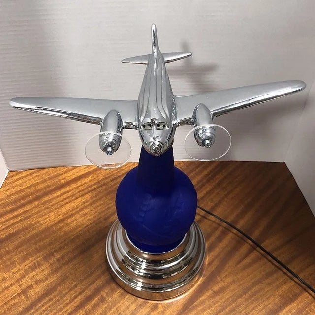 Art Deco 1939 New York World's Fair Dc-3 Airplane Lamp Derico Lighting by Rick Ramírez For Sale - Image 10 of 12