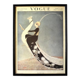 Vintage Art Deco Vogue Fashion Illustration Poster Print For Sale