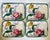 White Vintage Italian Hand-Painted Floral Snack Plates With Cup Rests - Set of 8 For Sale - Image 8 of 13