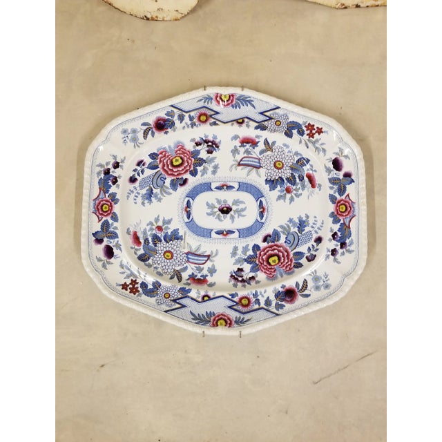 Early 19th Century Large "Columbia" Transferware Platter For Sale - Image 4 of 4
