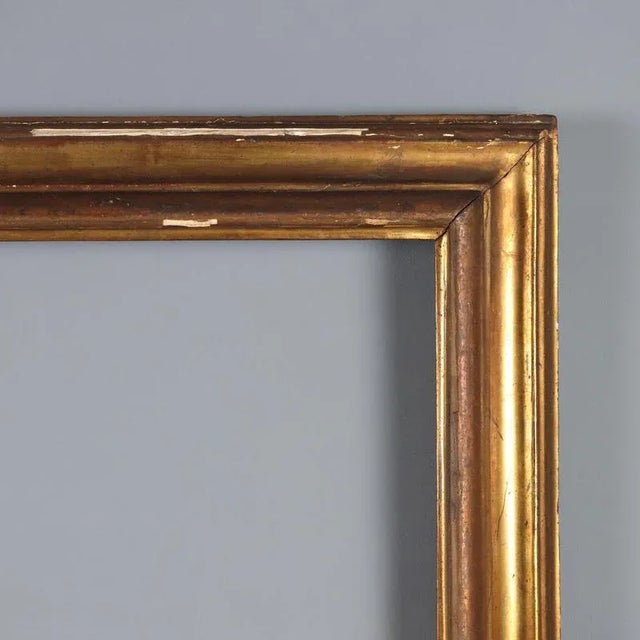 Antiqu Gold Leaf Gilt Fire Frame, Italy, 19th Century For Sale - Image 4 of 10