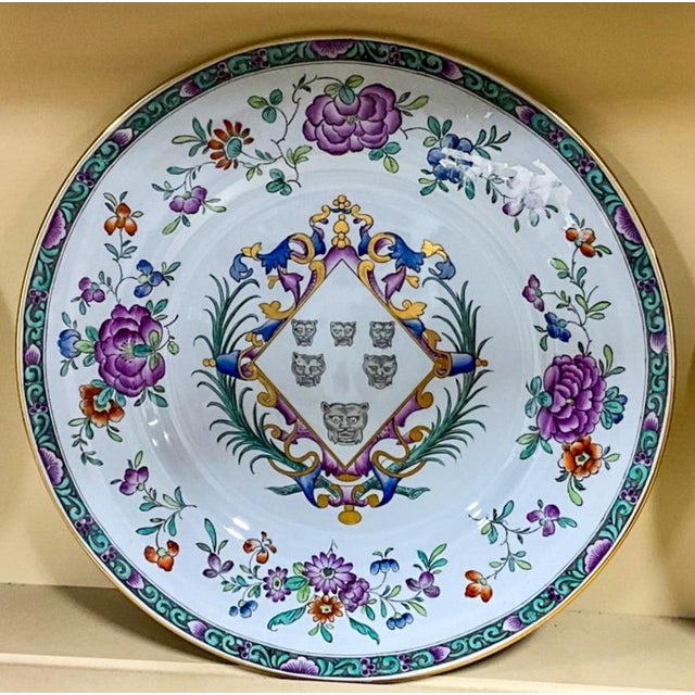 This is a set of eight English plates manufactured exclusively for Tiffany & Co, New York. They are marked and in very...