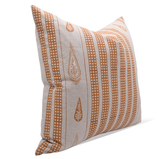 Introducing the "Urban Flag" block print handmade cushion cover – a bold celebration of contemporary design rooted in...