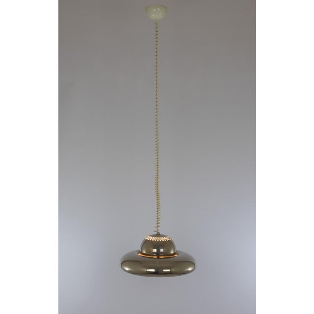 Mid-Century Modern Nickel Fior Di Loto Pendant by Afra and Tobia Scarpa for Flos, 1960s For Sale - Image 3 of 11