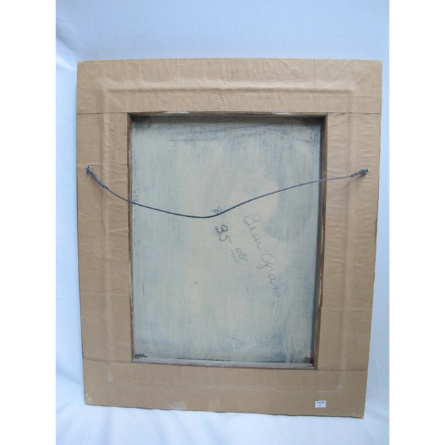 White Lucile Van Slyck Signed Framed Still Life Floral Bouquet Oil Painting For Sale - Image 8 of 8