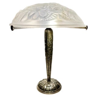 French Art Deco Table Lamp attributed to Léon Hugue, 1929 For Sale