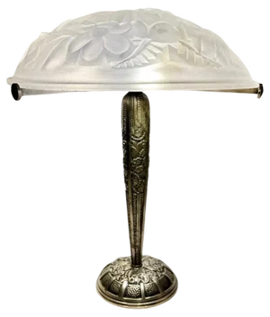 French Art Deco Table Lamp attributed to Léon Hugue, 1929