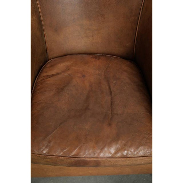 2000 - 2009 Large Vintage Sheepskin Club Armchairs, Set of 2 For Sale - Image 5 of 15