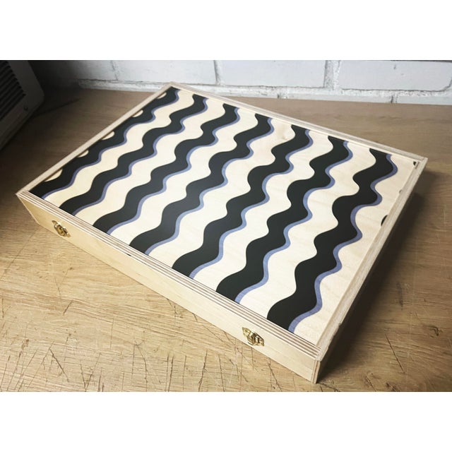 Wolfum “Wavy” Tabletop Backgammon Set For Sale In New York - Image 6 of 9