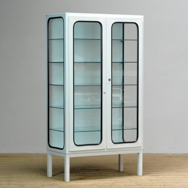 Industrial Vintage Medical Cabinet, 1970s For Sale - Image 3 of 10