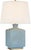 Traditional Thomas O'Brien by Visual Comfort Signature Meurice 27" Table Lamp in Silk Blue with Linen Shade For Sale - Image 3 of 3