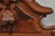 Antique Eastlake Victorian Carved Walnut Oval Mirror Sideboard Backsplash Shelf For Sale - Image 17 of 18