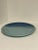 Vintage 60s striped blue striped glazed ceramic plate by JT Abernathy.Does have a chip to back.