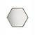 Not Yet Made - Made To Order Italian Medium Hexagonal Cassiopeia Wall Mirror in Burnished Metal For Sale - Image 5 of 5