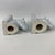 Blue VTG Set 2 Mid Century Ceramic Horse Head Bookends Pale Blue White Glazed 8.5" For Sale - Image 8 of 11