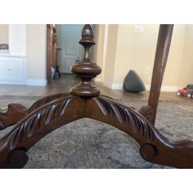 Early 20th Century Louis XV Revival Carved Walnut Occasional Table For Sale In Los Angeles - Image 6 of 6