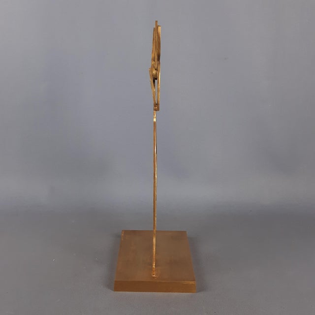 Modern Modernist Dancing Woman in Brass by Giubak, 1970 For Sale - Image 3 of 17