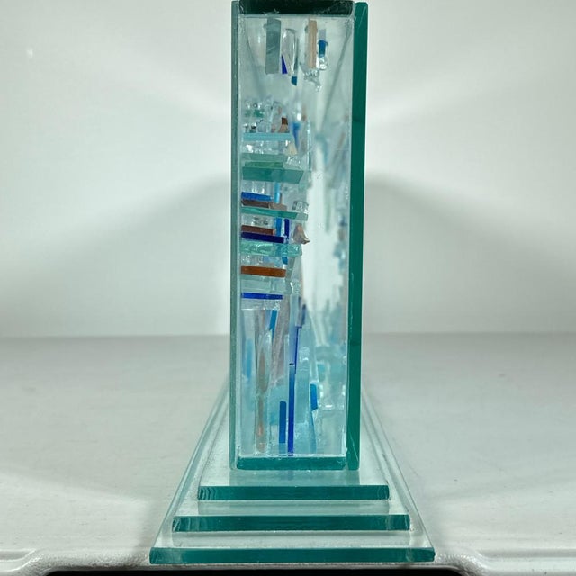 Abstract Late 20th Century Contemporary Studio Glass Abstract Sculpture For Sale - Image 3 of 16