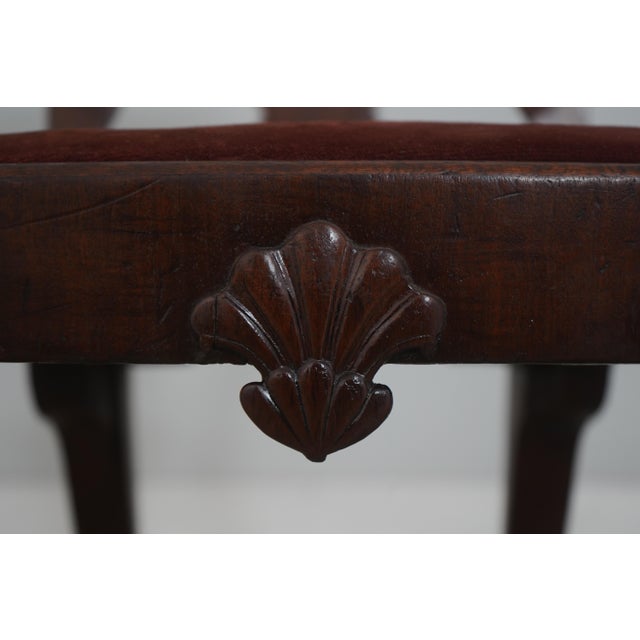 Antique 18th Century Queen Anne Ball & Claw Mahogany Side Chair For Sale - Image 14 of 18