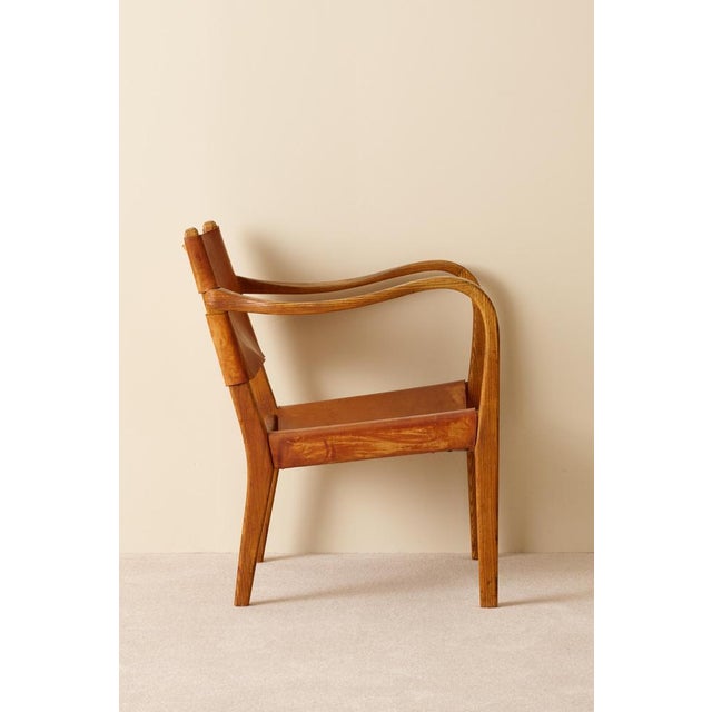 Wood Swedish Modern Armchairs from Bodafors, 1940s, Set of 2 For Sale - Image 7 of 12
