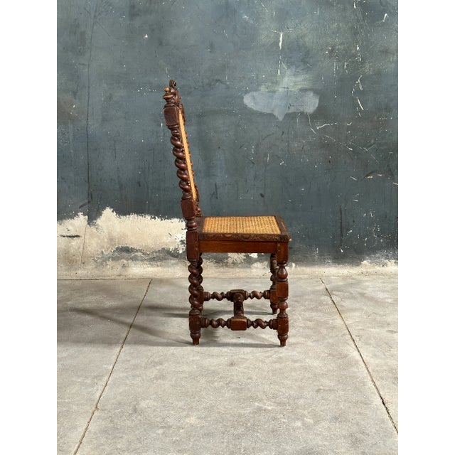 Late 19th Century Set of 4 French Henri II Style Dining Chairs For Sale - Image 6 of 10