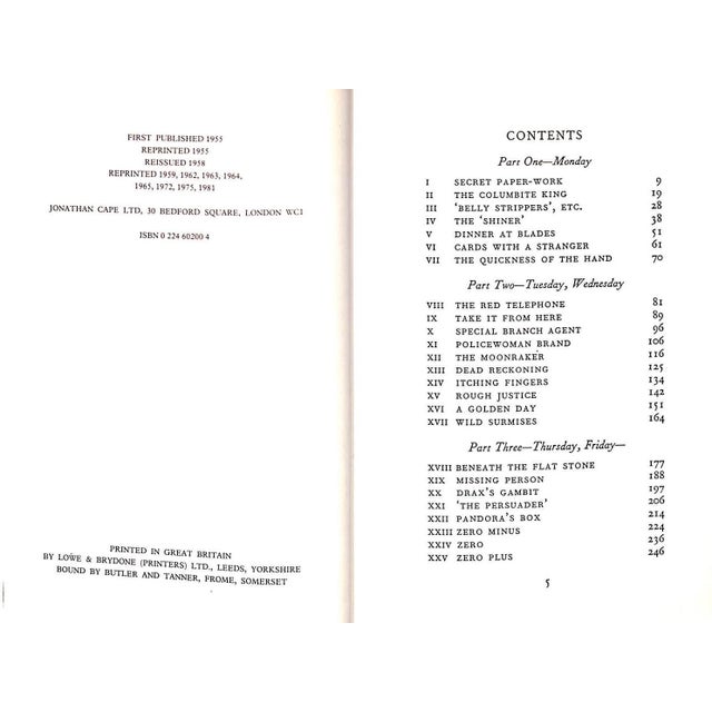 "Moonraker" Book 1981 Fleming, Ian For Sale - Image 4 of 5