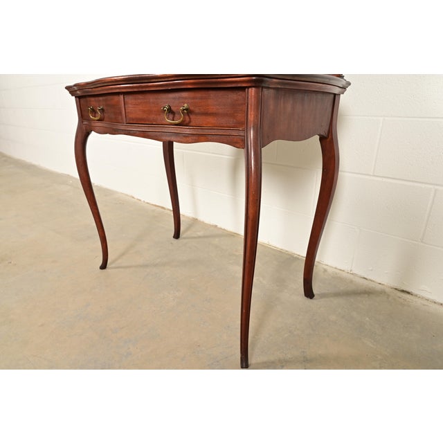 Early Widdicomb Victorian Carved Mahogany Vanity or Dressing Table With Mirror, Circa 1890s For Sale - Image 10 of 14