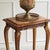 Louis XV Style Wood Side Table with Marble Top and Shelf For Sale - Image 5 of 9