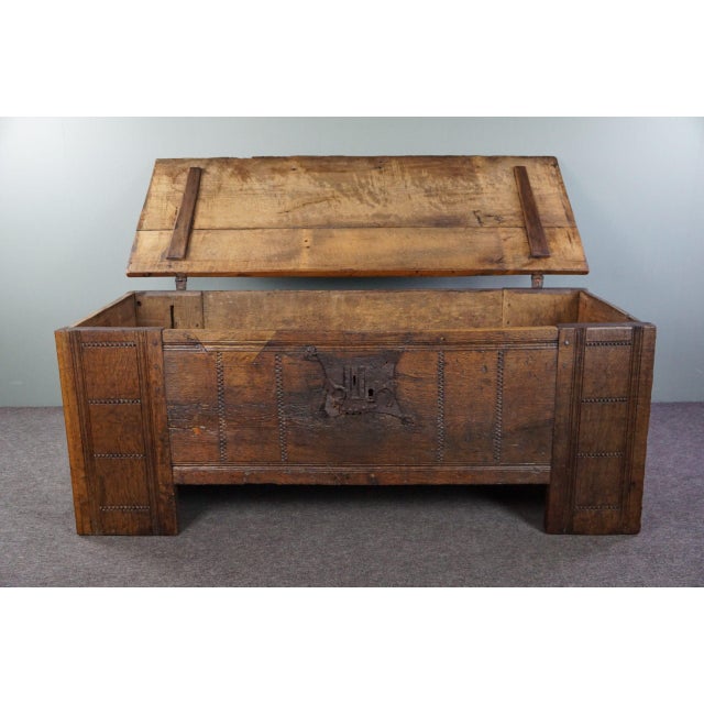 Large Vintage Oak Dresser For Sale - Image 9 of 16